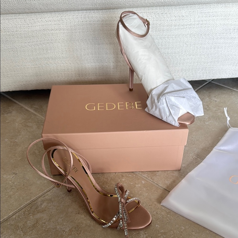 Elegant Pink Strappy High Heels